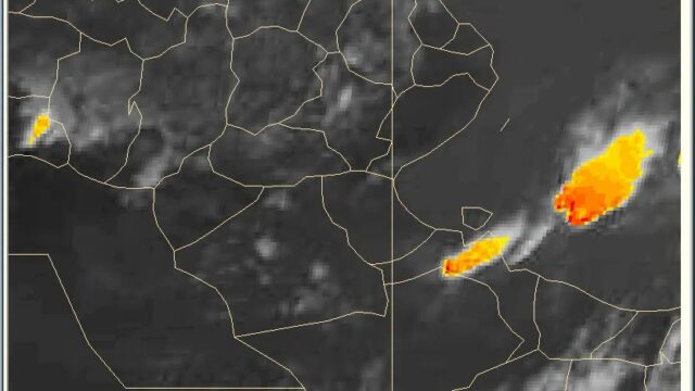 الليلة: أمطار متفرقة  بمناطق وغزيرة بأخرى