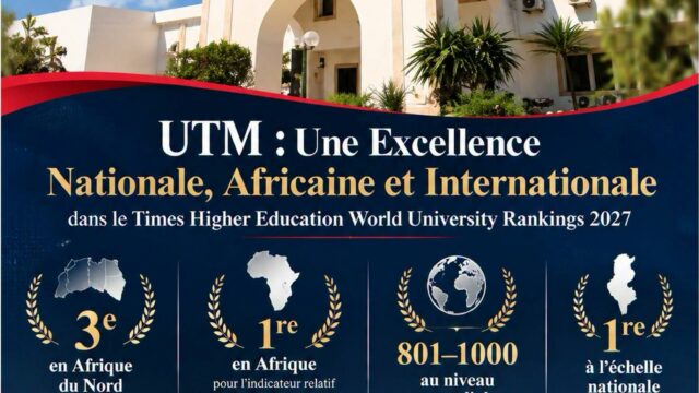 جامعة تونس المنار تتحصل على المرتبة الثالثة على مستوى شمال إفريقيا ضمن تصنيف “تايمز للتعليم العالي”